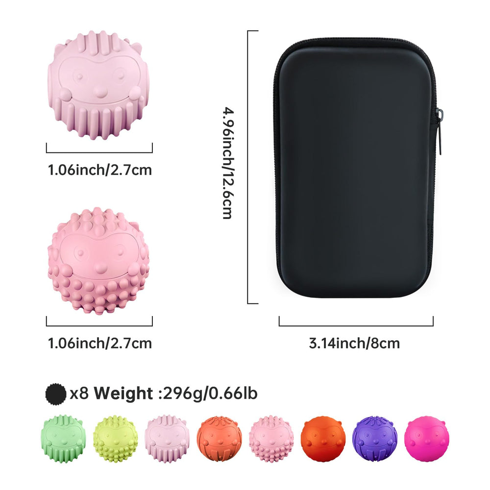 Bnoiiok Magnetic Fidget Balls 8 color display shows vibrant set for focus.