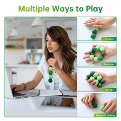 Bnoiiok fidget balls on desk setup for non-distracting breaks.