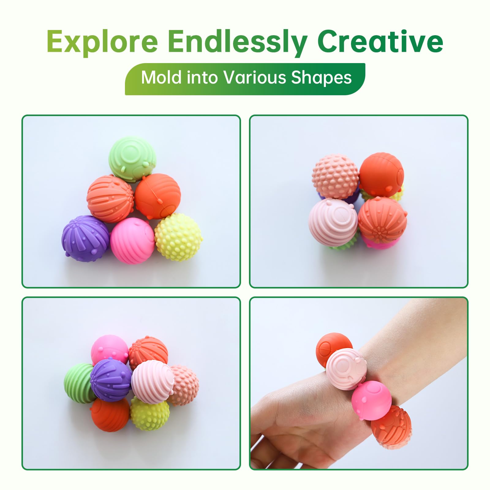 Bnoiiok Magnetic Fidget Balls durable silicone that resists drops.