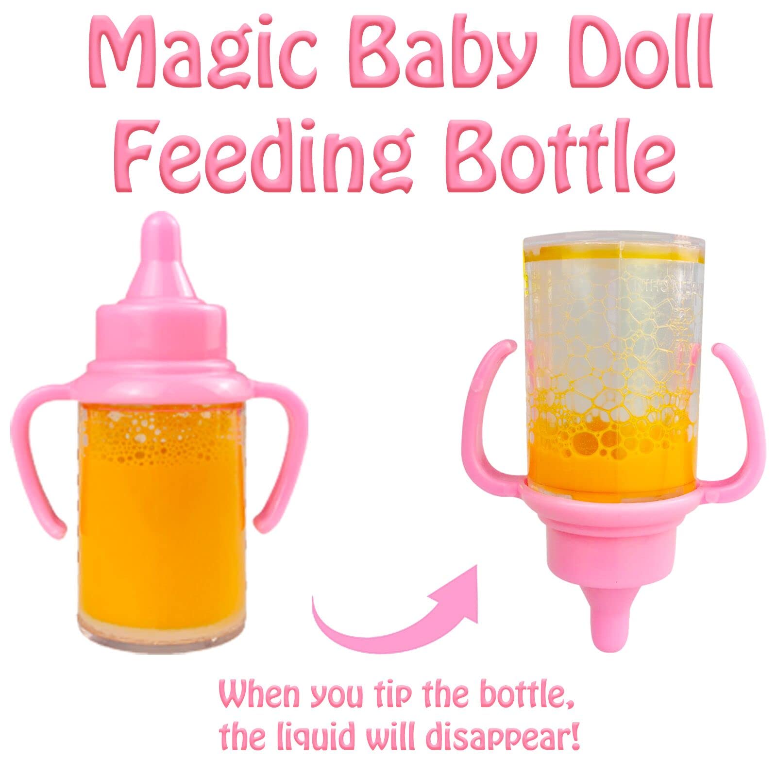 BNUZEIYI baby bottle set enables realistic feeding role-play.