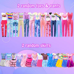 BNUZEIYI doll tops and pants for easy dressing and quick outfit changes.