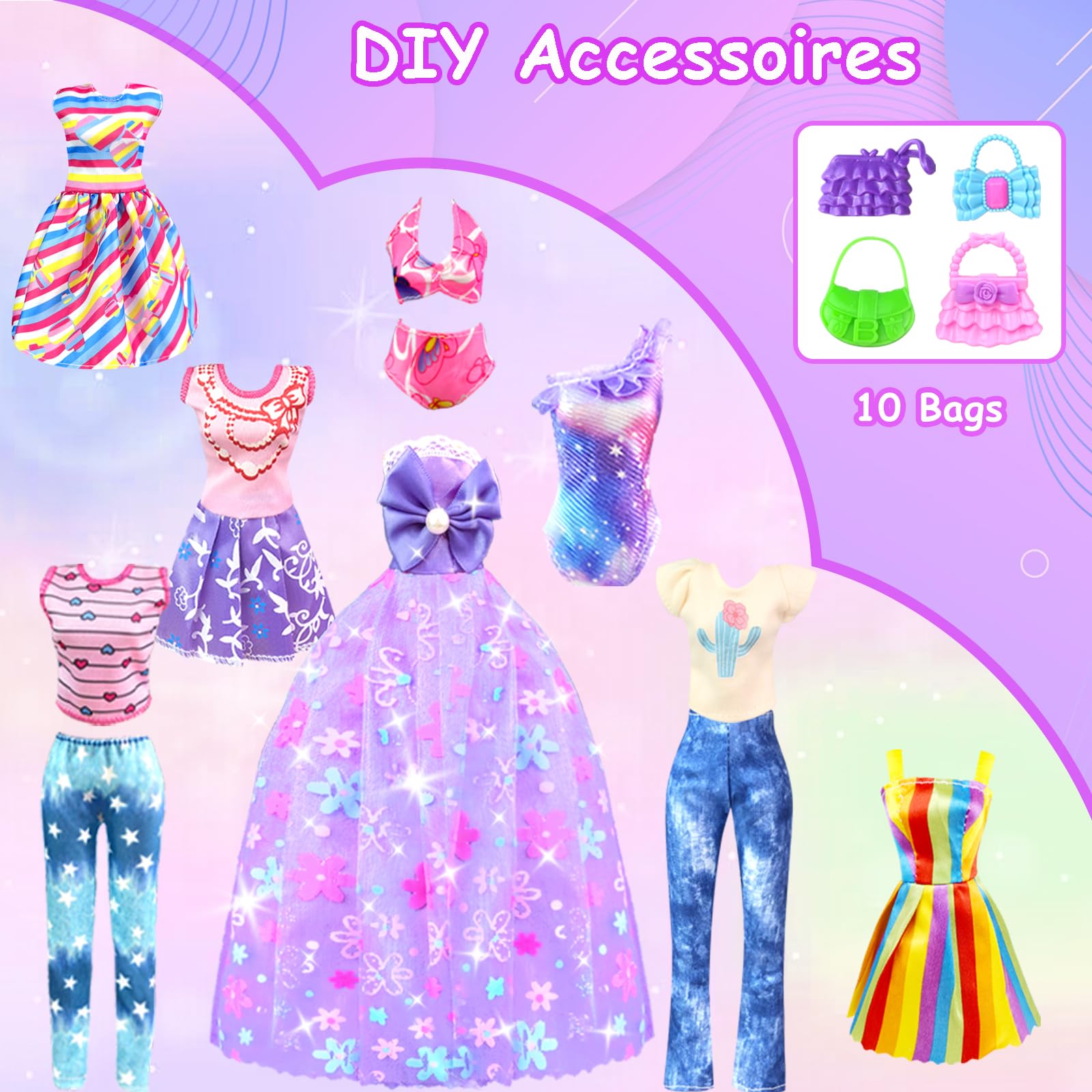 BNUZEIYI gift-ready fashion set for girls' celebrations and creative play.