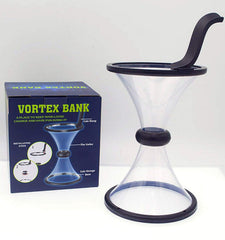 Bo-Toys Vortex Bank coin chamber captures final drop after the loop.