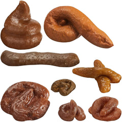 Boao 8pcs fake poop set with realistic shapes for pranks