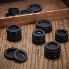 Black Boao piggy bank stoppers blend with saving boxes and look neat.