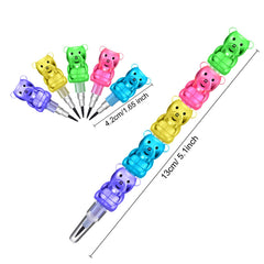 Boao colorful bear pencils set boosts imagination with five vibrant colors.