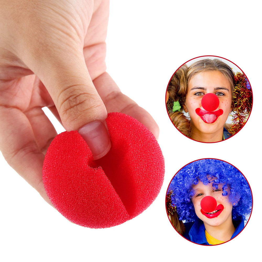 Boao foam clown nose close-up, soft texture and durability