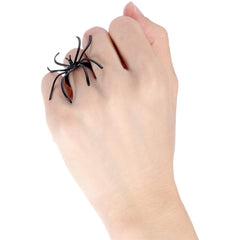 Boao Halloween costume accessory spider rings add playful flair.