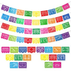 Boao Mexican party banner 4-pack view shows festive ready-to-hang decor for celebrations