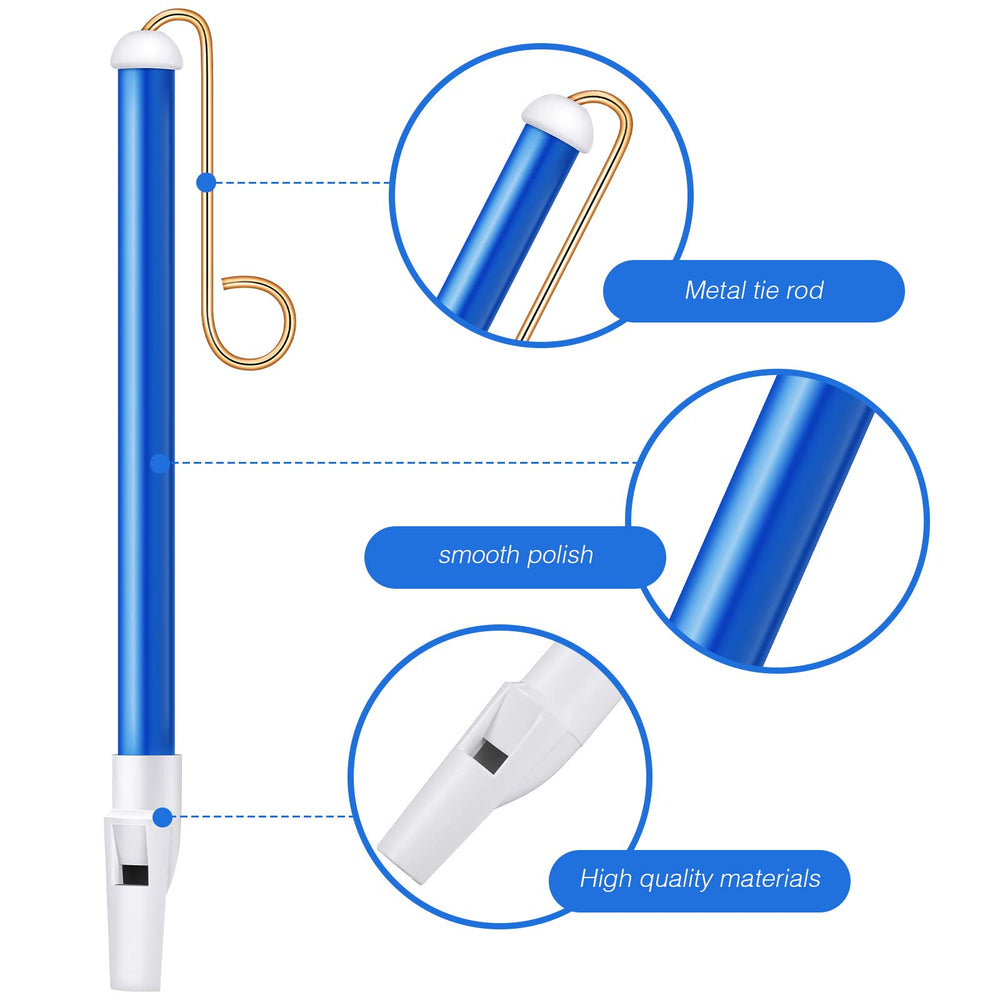 Boao slide whistle stainless steel rod detail with smooth edges.