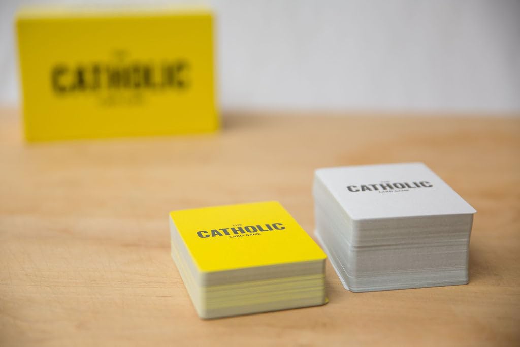 Board Catholic Multi-player table with The Catholic Card Game for large groups.