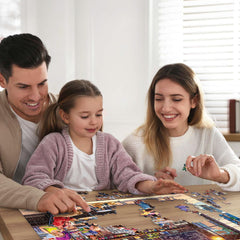 Boardwalk Puzzles Coffee Shop puzzle box with magnetic closure for display