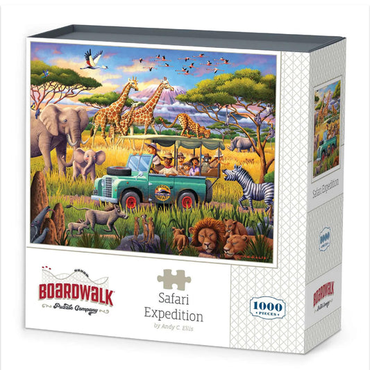 Boardwalk Safari Expedition puzzle pieces show tight interlock and precise cut.