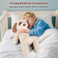 Bobbie & Laxi plush used as a pillow for comfortable support.