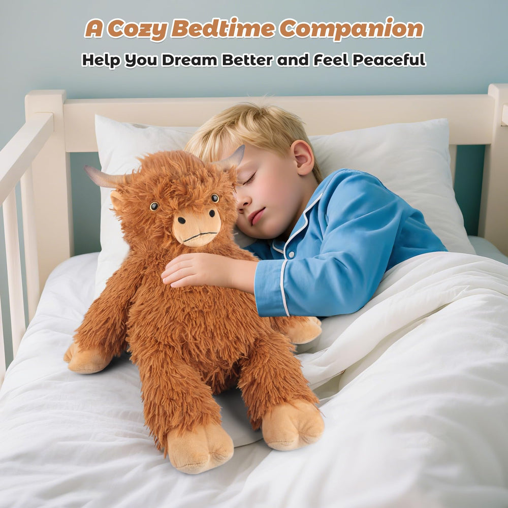 Bobbie & Laxi Highland Cow soft fur closeup highlighting premium plush texture.