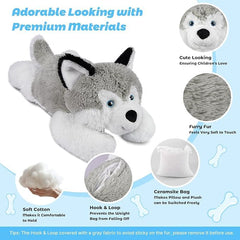 Bobbie & Laxi husky with removable bag close-up, easy to clean and maintain.