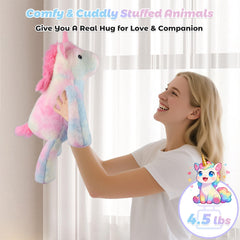 Bobbie & Laxi unicorn soft fur invites soothing snuggles