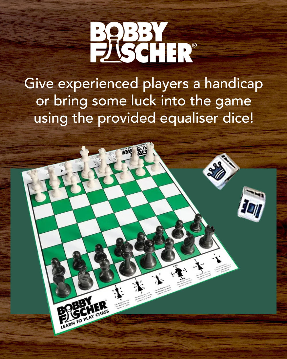 Bobby Fischer chess set includes standard king at 3.75 inches for authentic feel