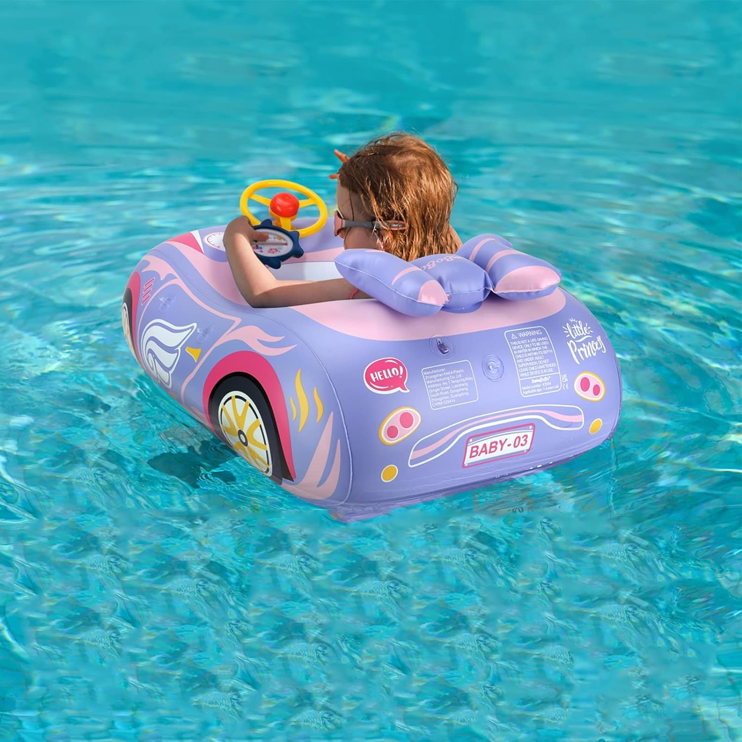 BOffer car baby pool float pink dimensions help plan safe play.
