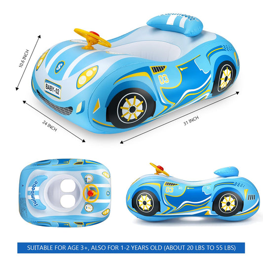 BOffer toddler float in thick 0.35mm PVC for durable play