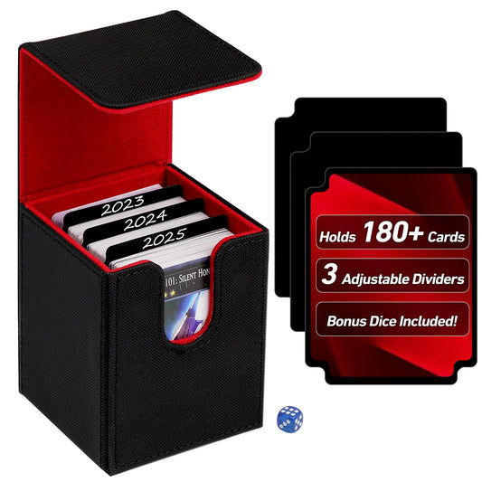 Bofoho 180+ Card Box with magnetic closure protects your deck during travel and transport.