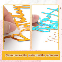 Bogigul gold mirror acrylic topper shown on a celebration cake.