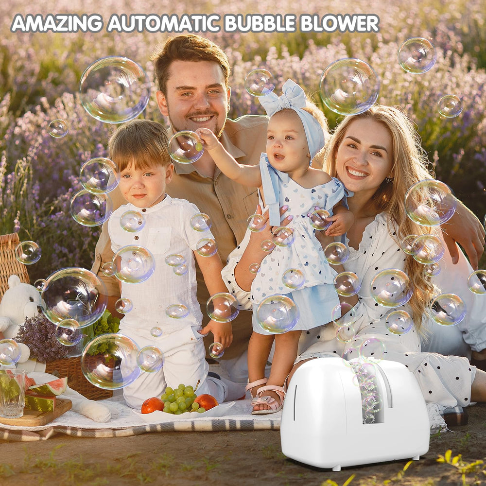 BOHIYAHOO bubble machine used by children and adults together