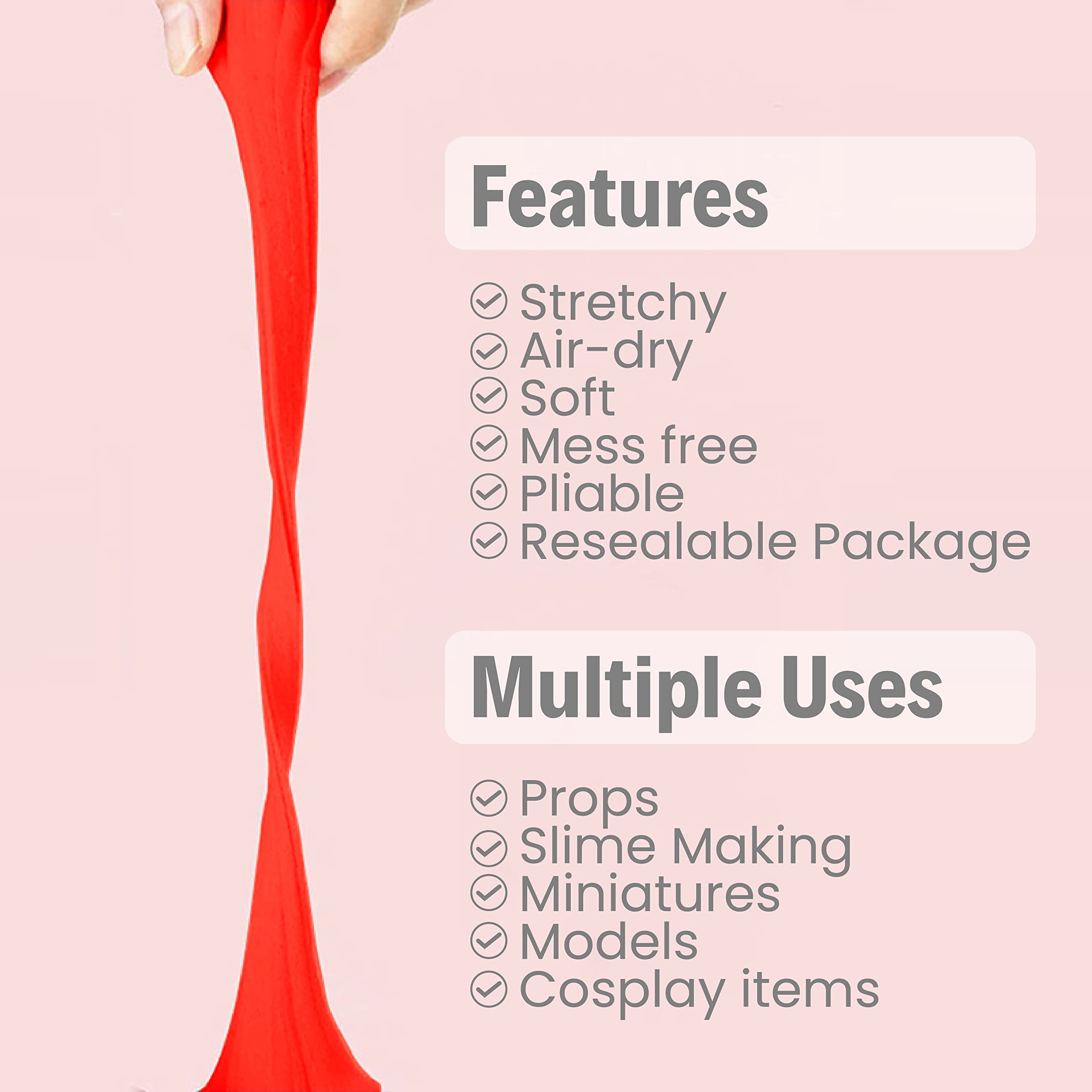 BOHS Air-dry foam clay shows easy setup and mess-free crafting for kids