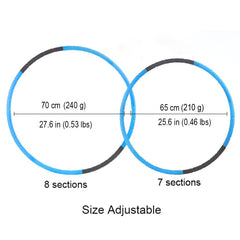 BOHS hoop weight adjustable with sand, rice, or beans for customization