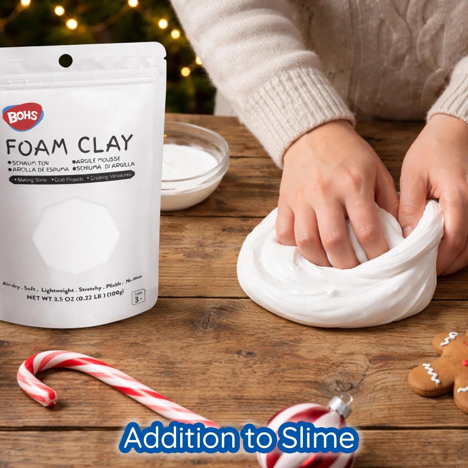 BOHS White Foam Clay modeling project ready-to-shape for classrooms or home