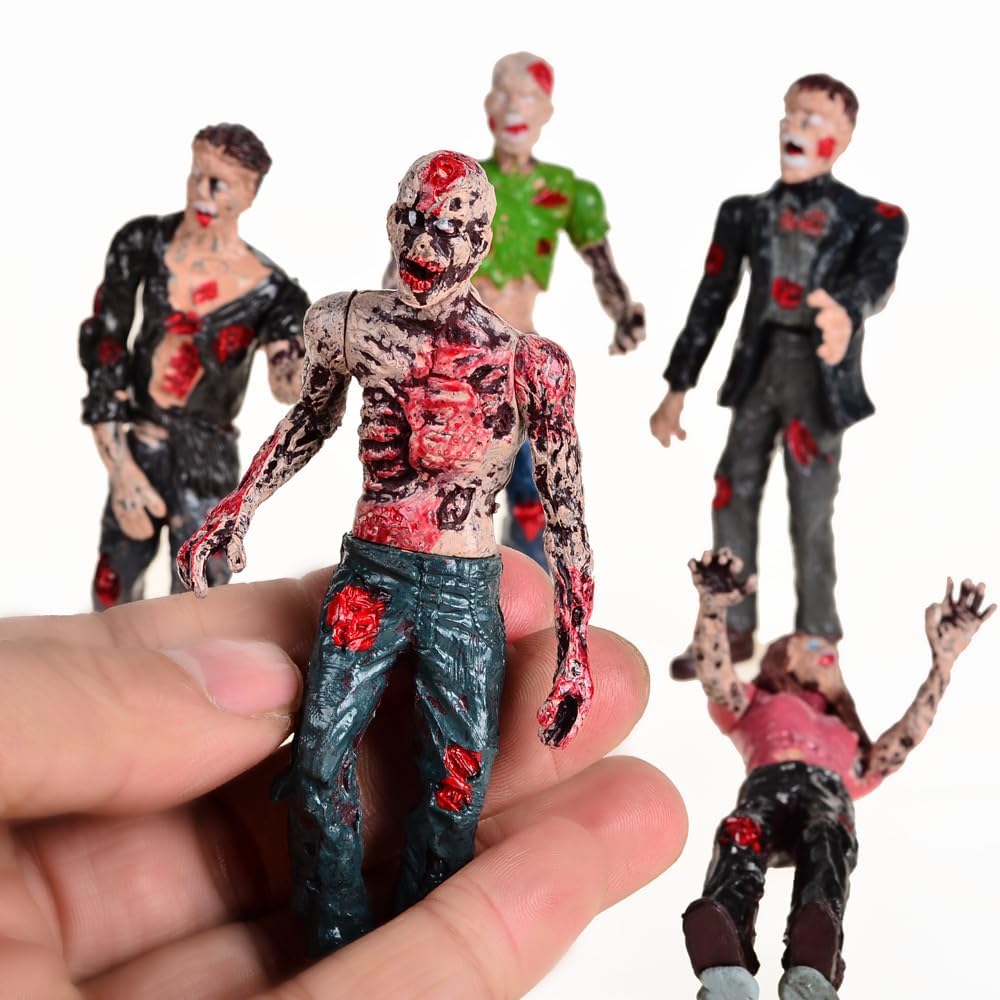 BOHS zombie figures are 4 inches tall for shelf display and play.