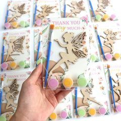 BOIKOKY wooden fairy cutout with hanging hole, ready for DIY decor