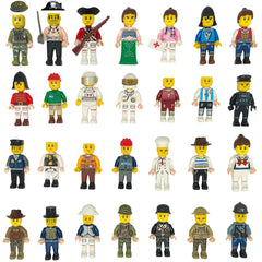 BOIWEX 50pcs mini figures with detailed weapons for imaginative play