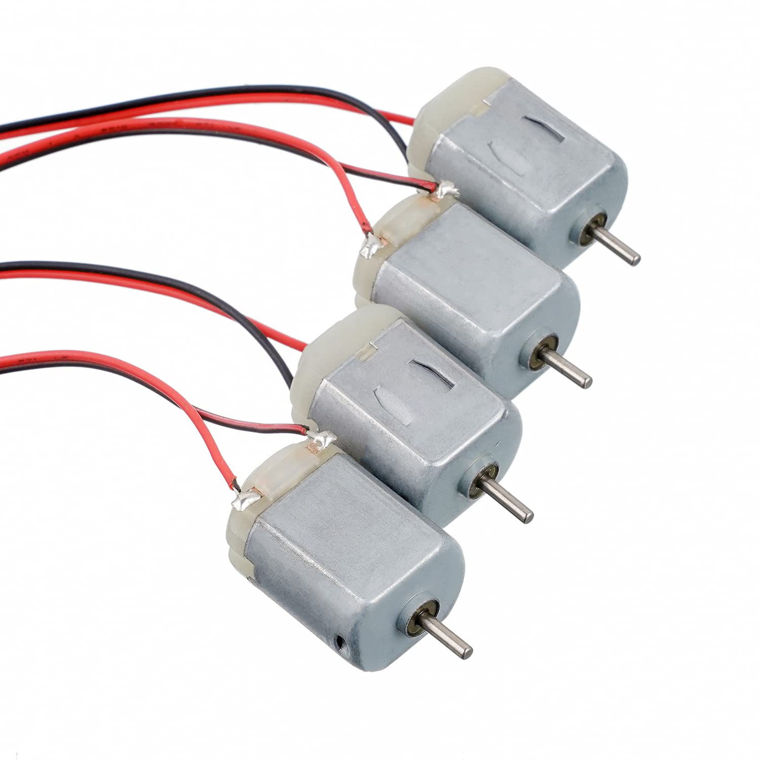 BOJACK compact DC motor with 2 mm shaft, ideal for precise hobby projects