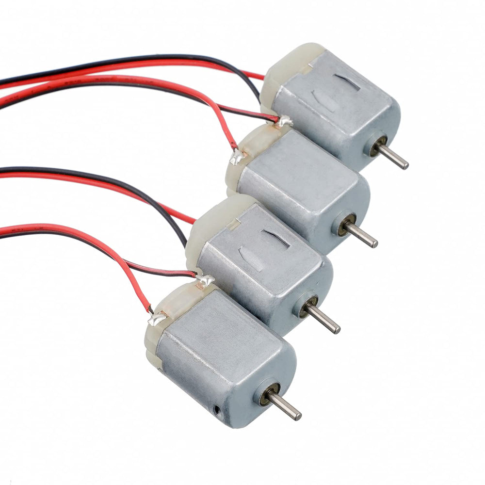 BOJACK compact DC motor with 2 mm shaft, ideal for precise hobby projects