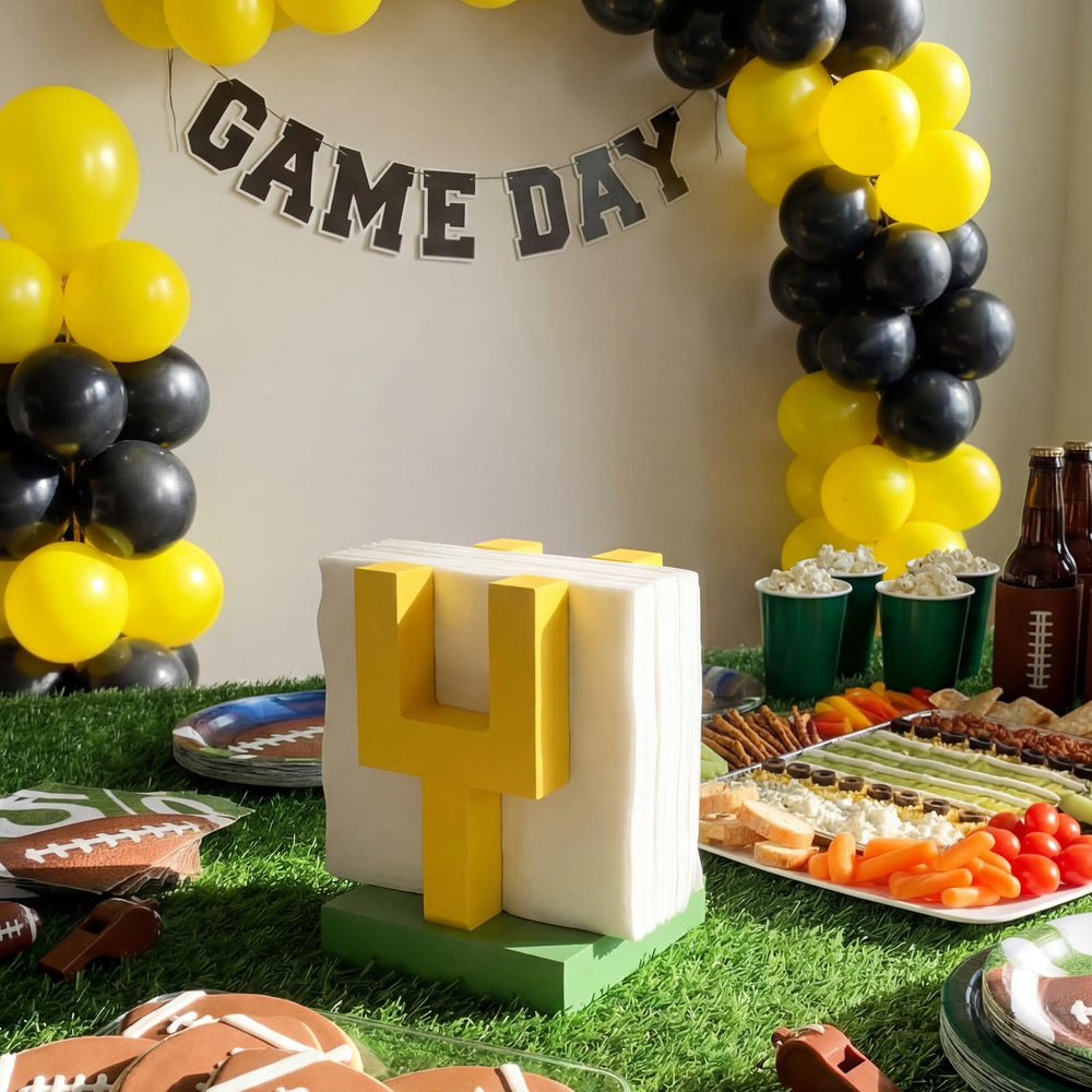 Bokon football-party-accessory lightweight design for easy repositioning.