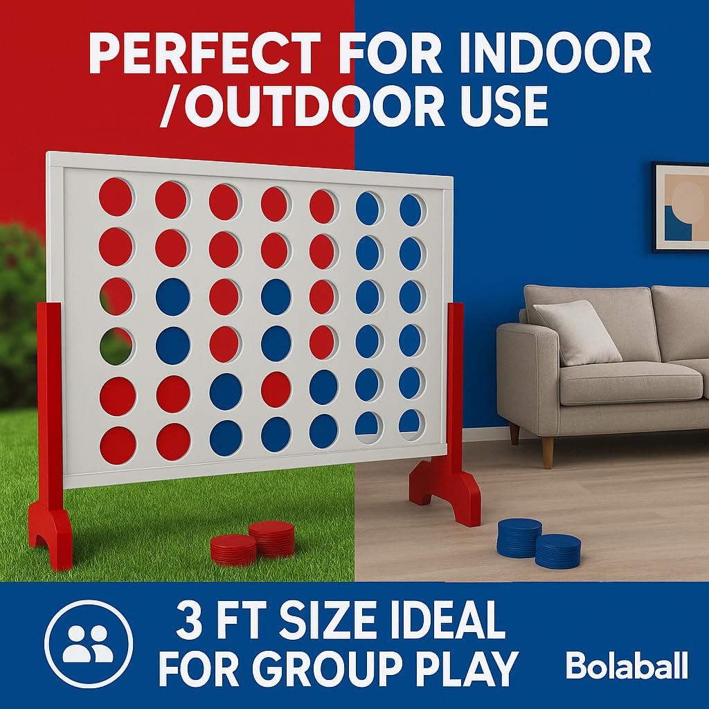 Bolaball four-in-a-row indoor-outdoor versatility fits homes and yards
