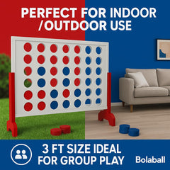 Bolaball four-in-a-row indoor-outdoor versatility fits homes and yards