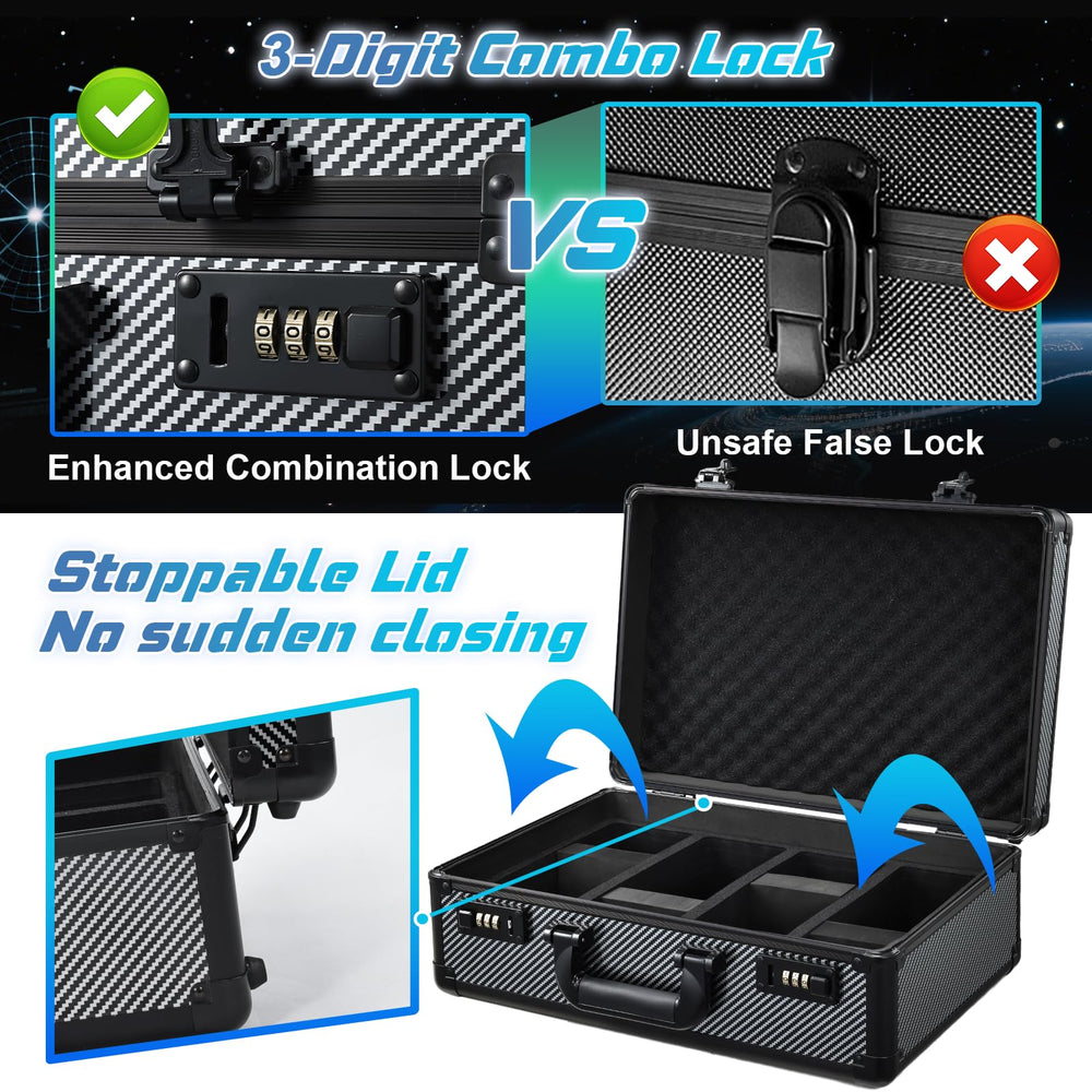 boldblox large-capacity case supports PSA slabs and toploaders securely.