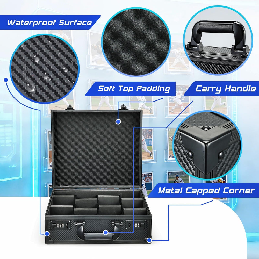 Boldblox card storage box portable design enables easy transport to shows and shops.