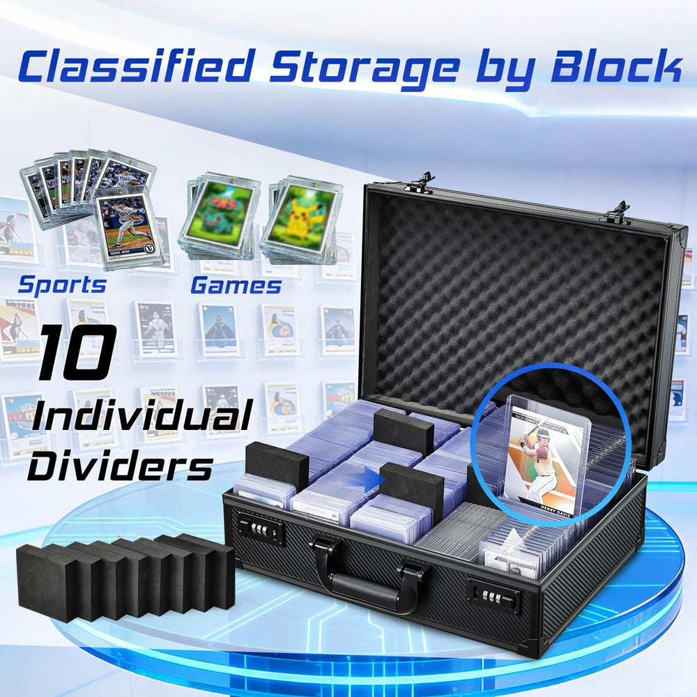 boldblox Card Storage Box five-column layout with adjustable dividers.