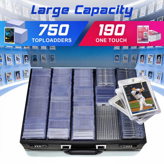 boldblox Card Storage Box interior with foam dividers for organization.