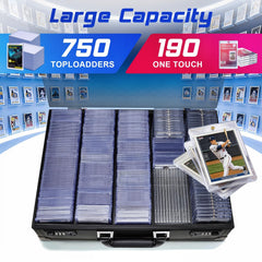 boldblox Card Storage Box interior with foam dividers for organization.