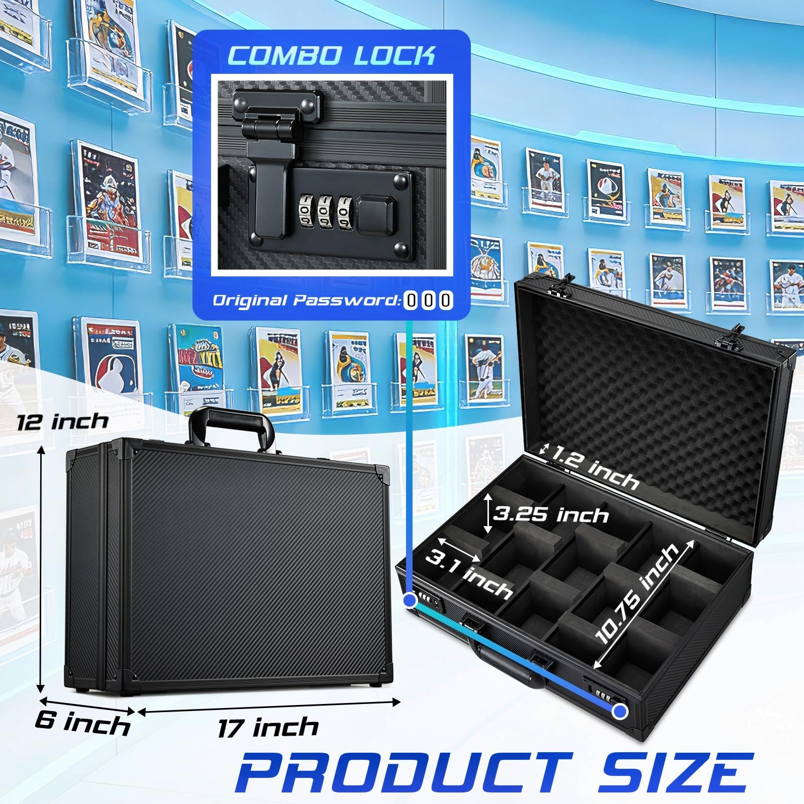 boldblox Card Storage Box portable carrying case for easy transport.