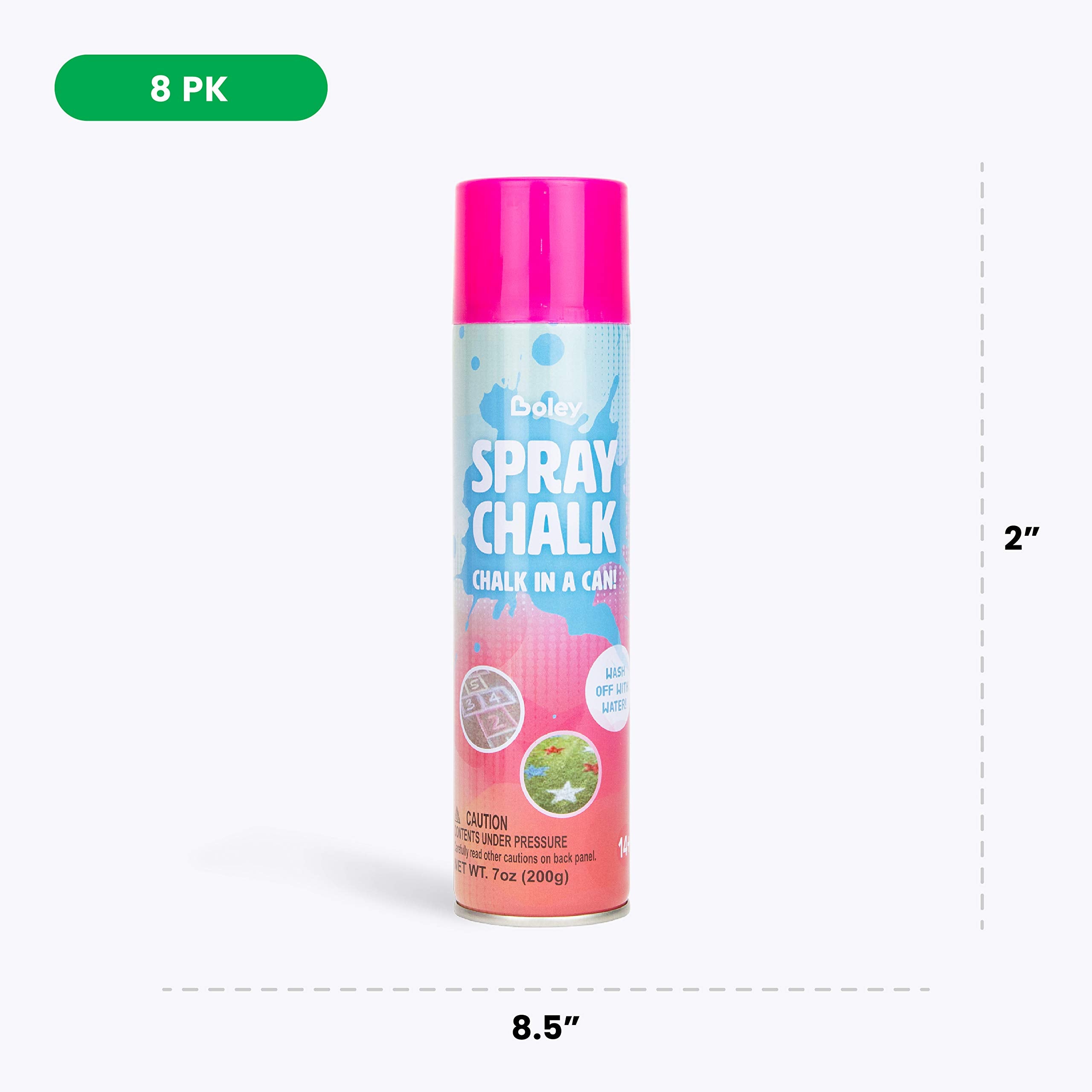 Boley Spray Chalk green eight-pack delivers vibrant designs for driveways and lawns.