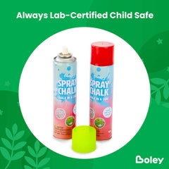 Boley Spray Chalk orange eight-pack provides quick outdoor markers on concrete or snow.