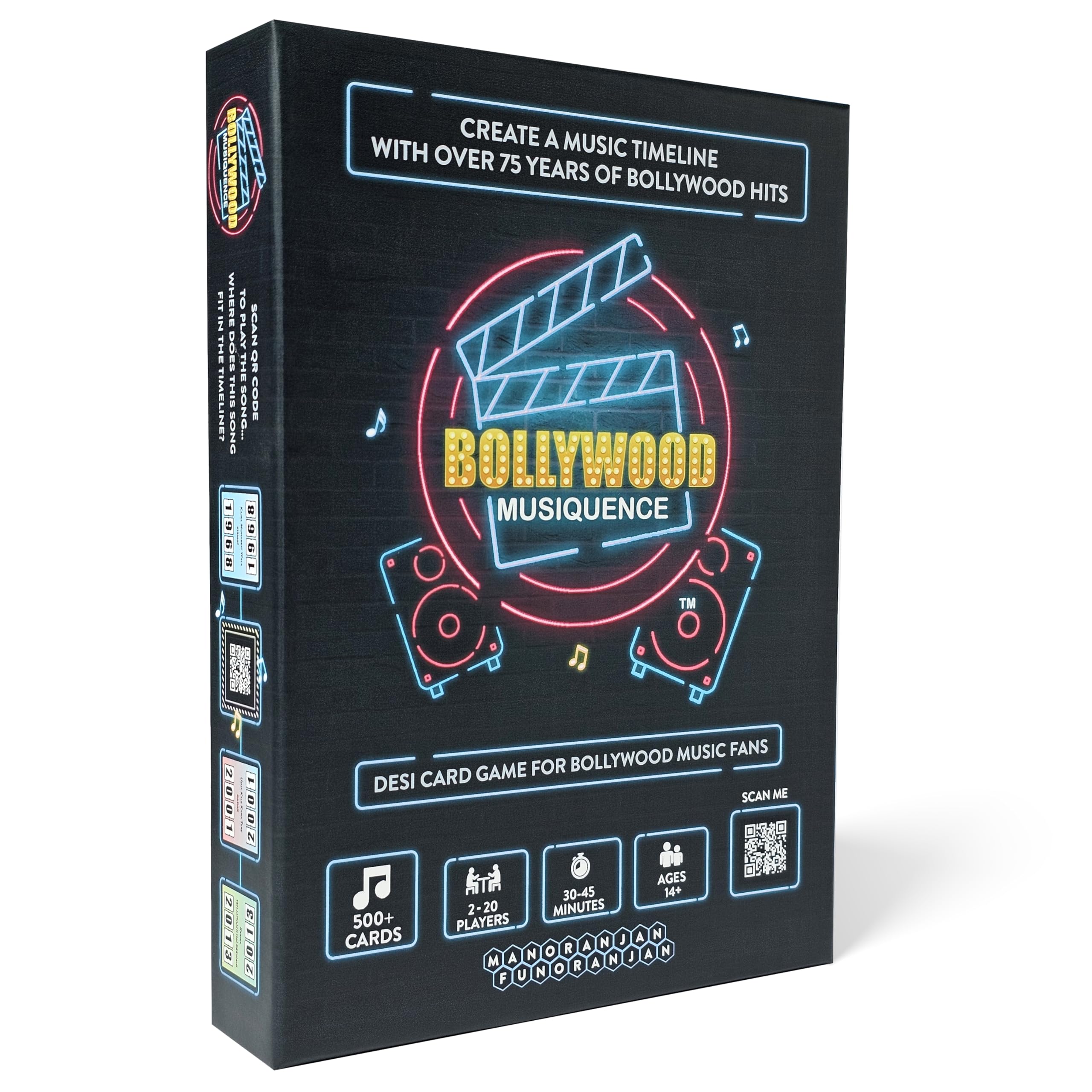 Bollywood Musiquence game cover with vibrant artwork for lively party nights
