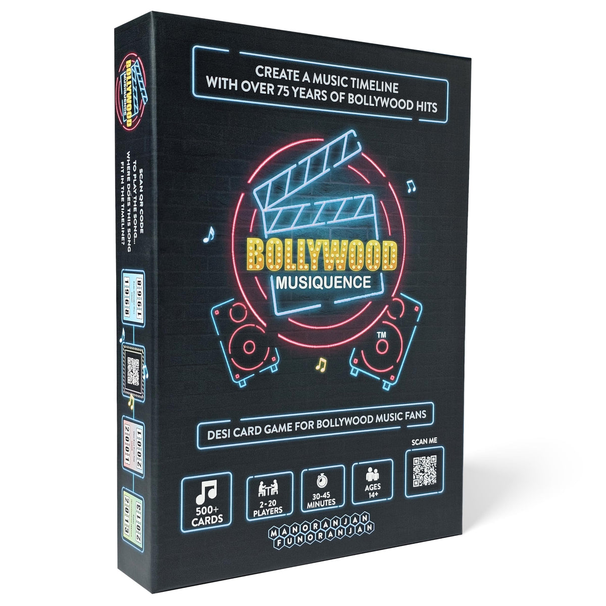 Bollywood Musiquence game cover with vibrant artwork for lively party nights