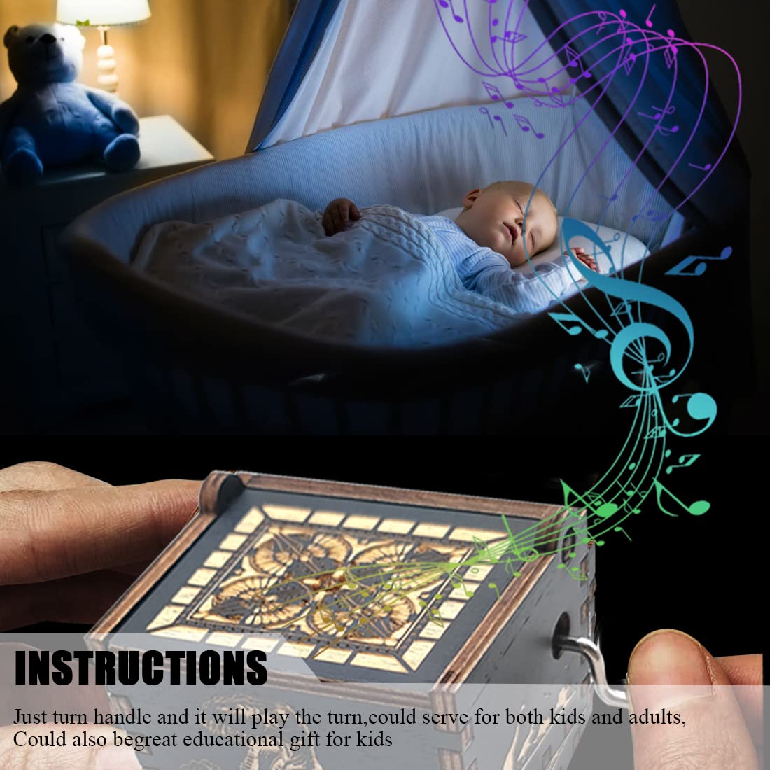 Bolunlun Jurassic music box gift-ready packaging perfect for gifting