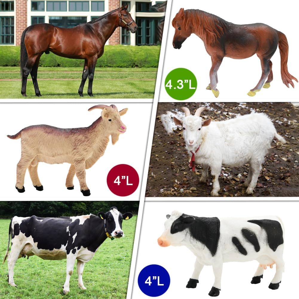 BOLZRA ABS plastic farm figures are durable and non-toxic